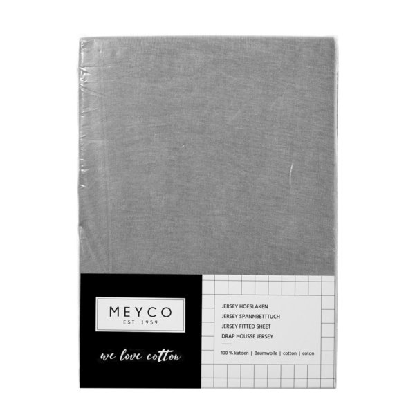 Hoeslaken Meyco | grijs | 90x200cm