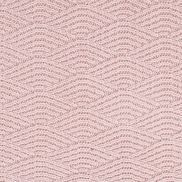 Ledikantdeken Jollein | River Knit | pale pink