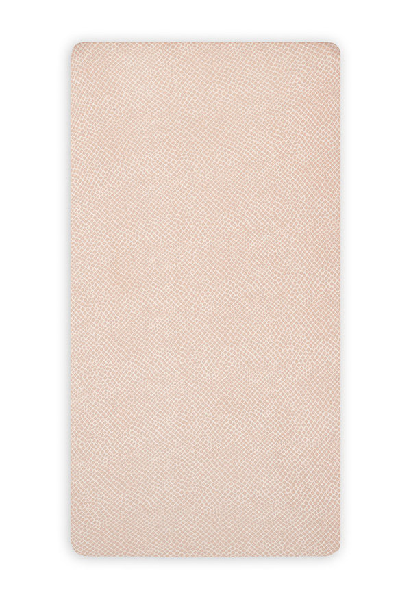 Hoeslaken Jollein | Snake | pale pink | 60x120cm