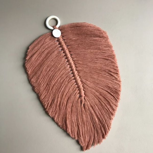Feather Cotton Design | terracotta